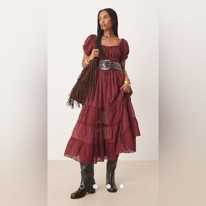 Free People Falling Sun Midi Dress